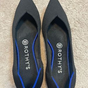 Rothy's Black and Blue Flats